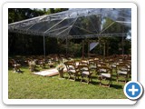 Tenda Piramidal 10x10m em lona cristal 