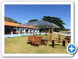 Tenda Piramidal 10x10m em lona cristal para cerimônia. Capacidade 80 a 100 cadeiras