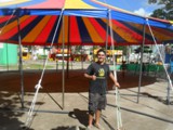 Lona de circo colorida
Tamanho: 15m (redondo)
