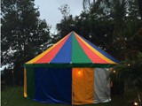 Lona de circo 8x8m com fechemento lateral